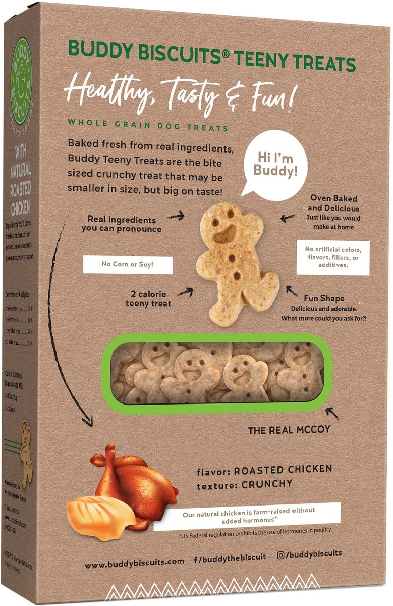 Buddy Biscuits with Roasted Chicken Oven Baked Dog Treats