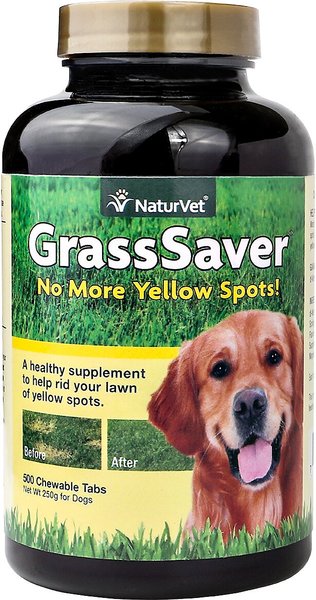 NaturVet GrassSaver Chewable Tablets Urinary & Lawn Protection Supplement for Dogs, 500 count slide 1 of 3