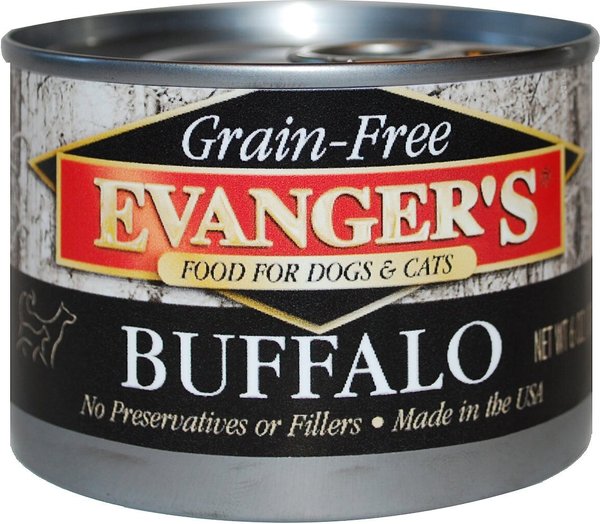 Evanger's Grain-Free Buffalo Canned Dog & Cat Food, 6-oz, case of 24 slide 1 of 2