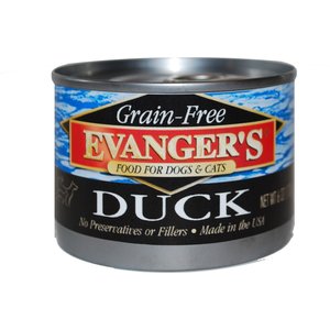 Evanger's Grain-Free Duck Canned Dog & Cat Food, 6-oz, case of 24