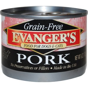 Evanger's Grain-Free Pork Canned Dog & Cat Food, 6-oz, case of 24