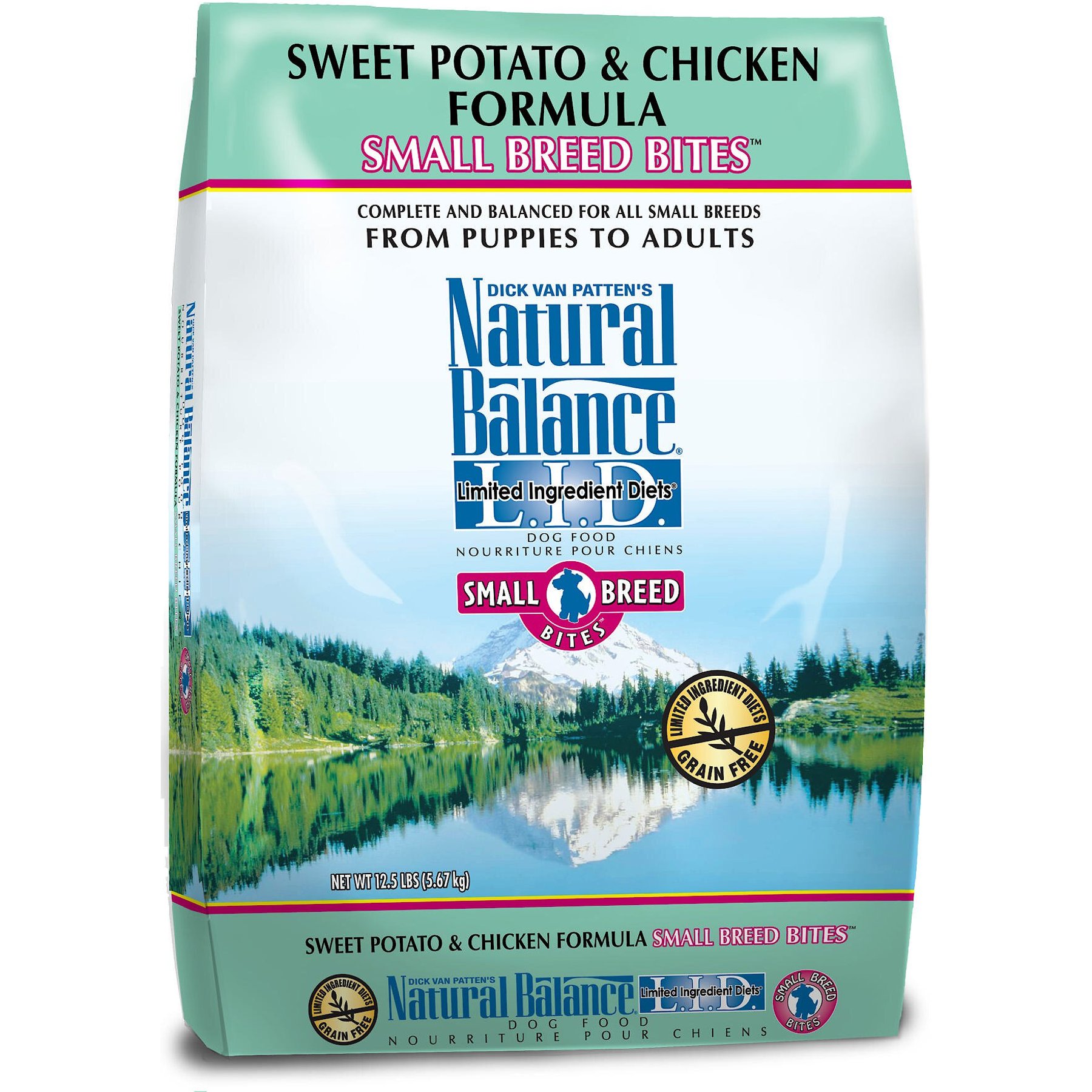 NATURAL BALANCE L.I.D. Limited Ingredient Diets Chicken Sweet Potato Formula Small Breed Bites Grain Free Dry Dog Food 4 lb bag Chewy