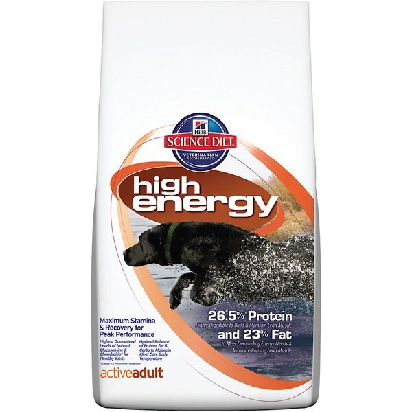 hills high energy dog food