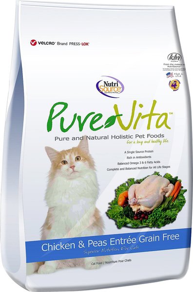 PUREVITA Grain Free Chicken Peas Entree Dry Cat Food 6.6 lb bag