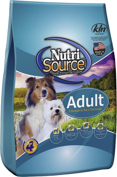 NUTRISOURCE Adult Chicken Rice Formula Dry Dog Food 6.6 lb bag