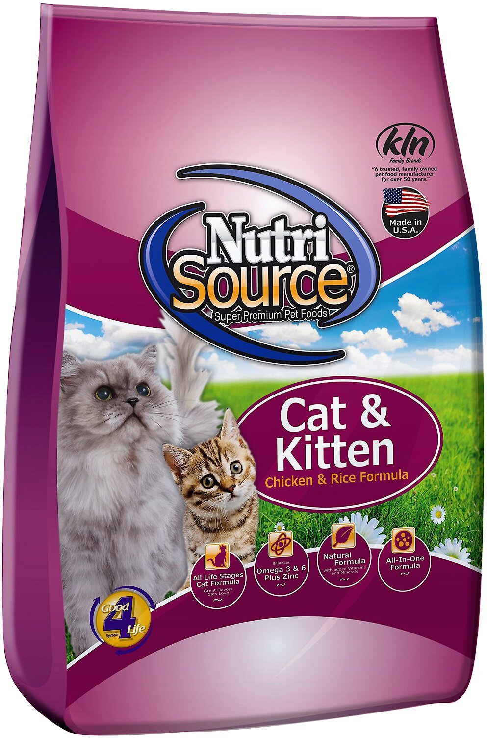 NUTRISOURCE Cat Kitten Chicken Rice Formula Dry Cat Food