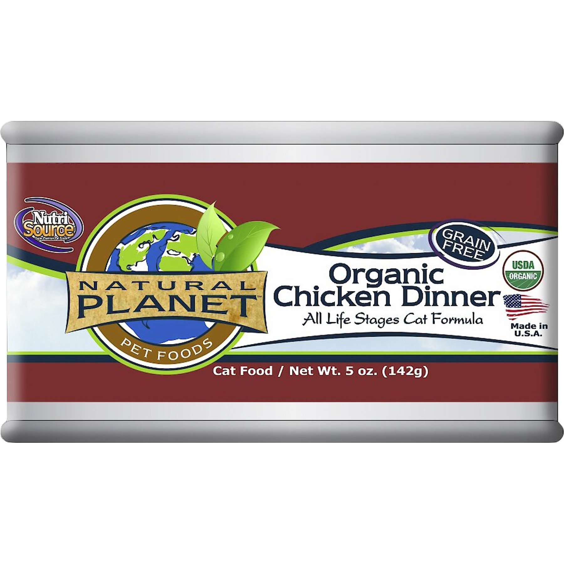 NATURAL PLANET Chicken Dinner Canned Cat Food 5 oz case of 12