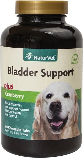 NaturVet Bladder Support Plus Cranberry Chewable Tablets Urinary Supplement for Dogs, 60 count slide 1 of 4