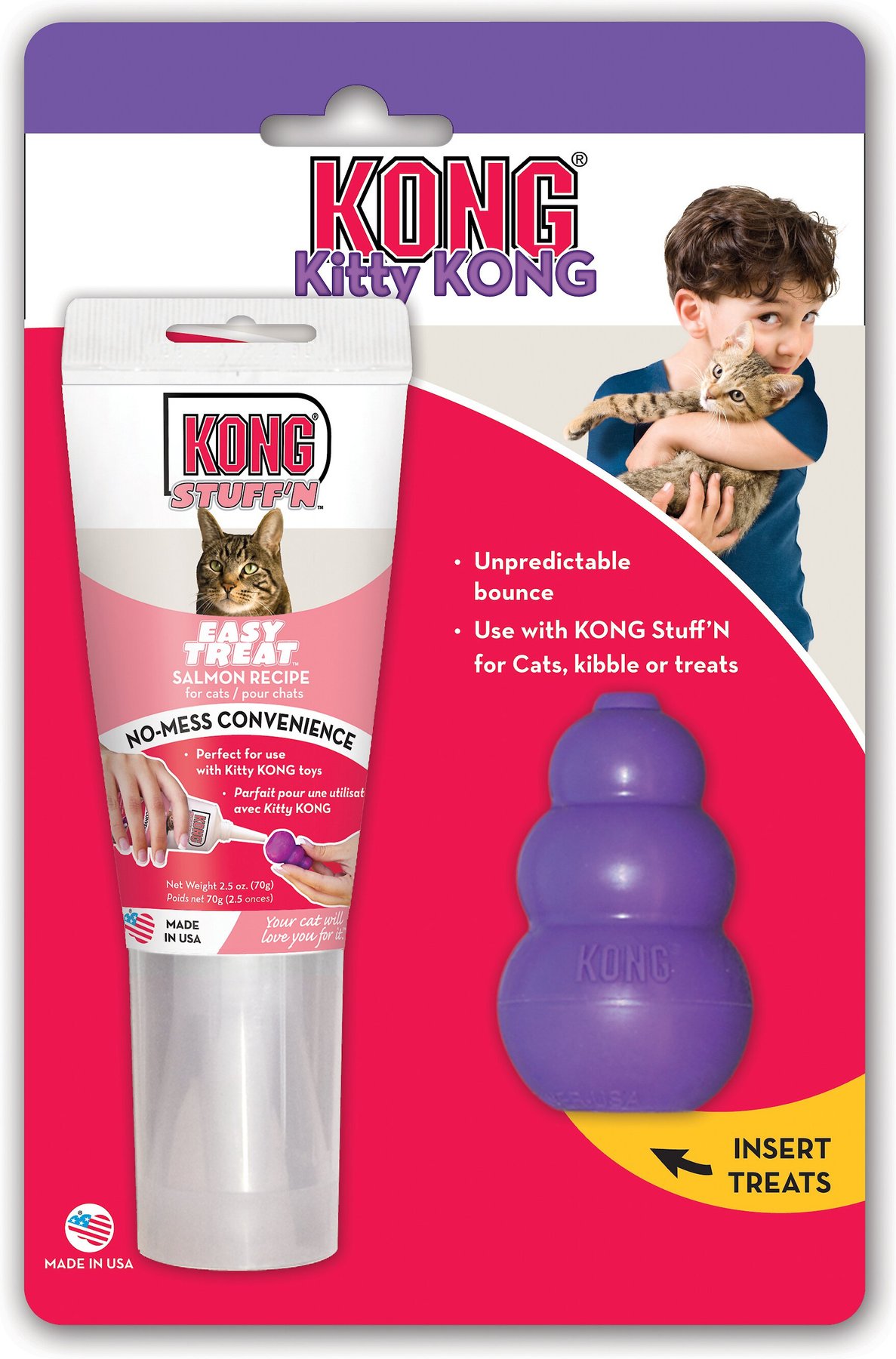 Kong Kitty Kong Treat & Cat Toy Combo