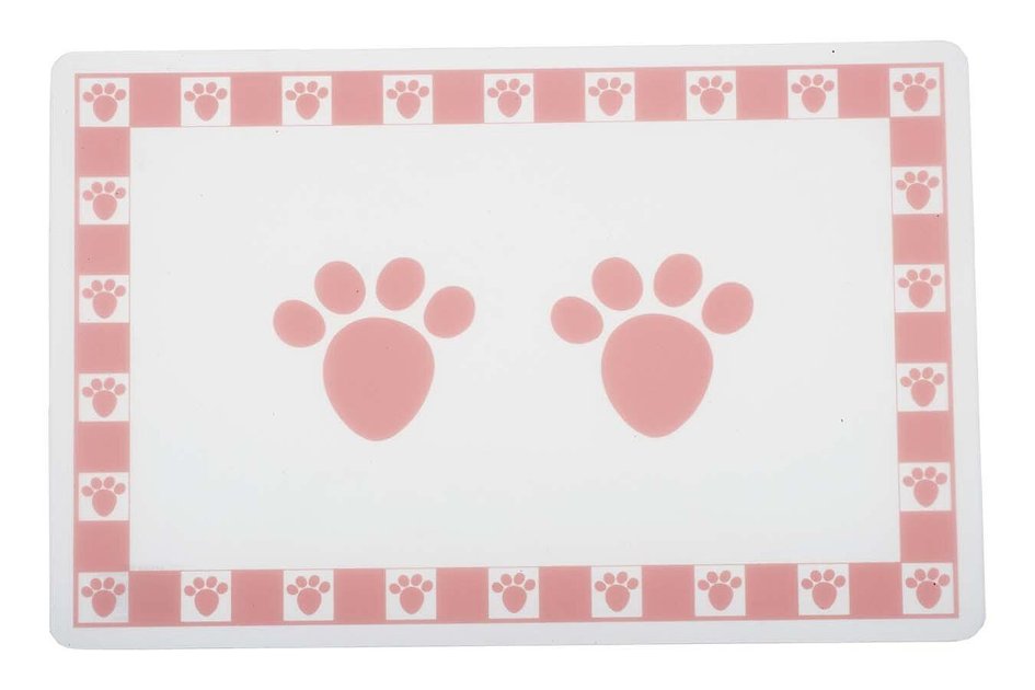 PETRAGEOUS DESIGNS Pet Paws Placemat, Pink - Chewy.com