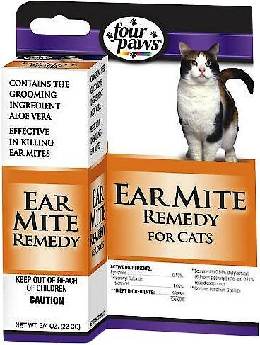 Four paws aloe ear mite treatment for cats hotsell