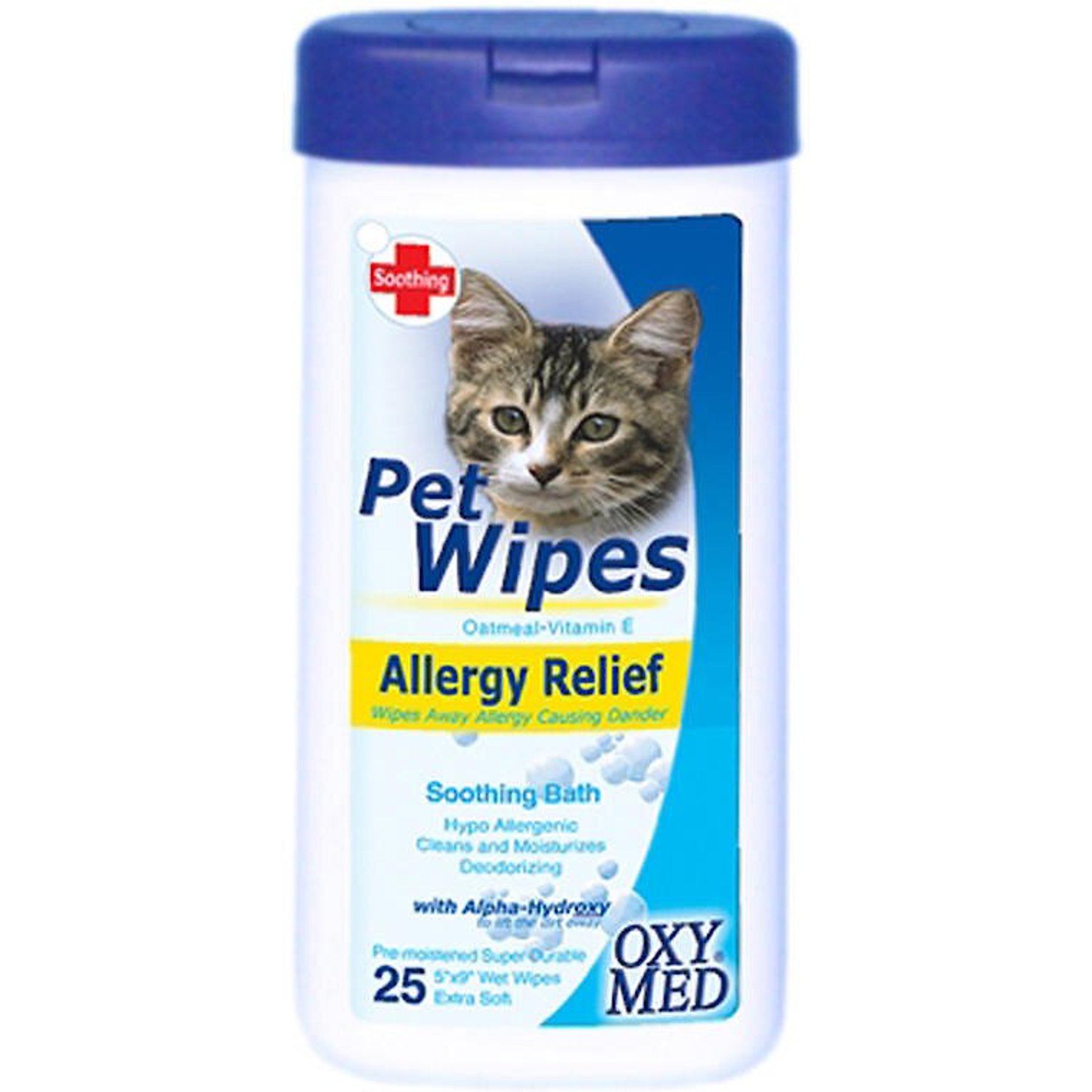 TROPICLEAN OxyMed Gentle Allergy Relief Dog Cat Wipes 50 count Chewy