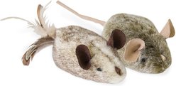 Pet Zone Play-N-Squeak Twice the Mice Cat Toy, 2 pack