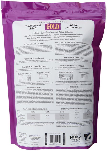 Fromm gold hotsell small breed ingredients