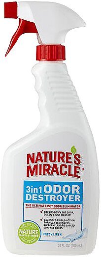 Nature's Miracle Fresh Linen 3 in 1 Odor Destroyer, 24-oz bottle slide 1 of 6