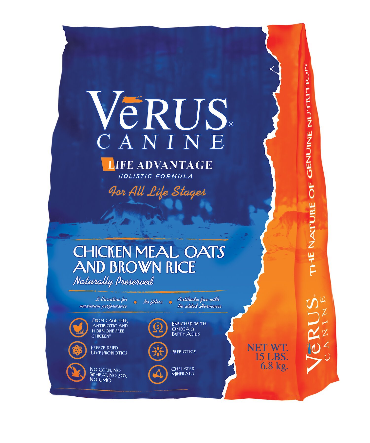 VERUS Life Advantage Chicken Meal Oats Brown Rice Formula Dry