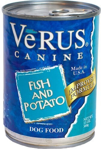 Verus canned dog store food