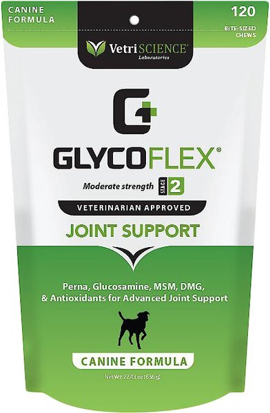 VetriScience GlycoFlex 2 Chicken Liver Flavored Soft Chews Joint Supplement for Dogs, 120 count slide 1 of 7