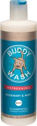 Buddy Wash Refreshing Rosemary & Mint Dog Shampoo & Conditioner, 16-oz bottle