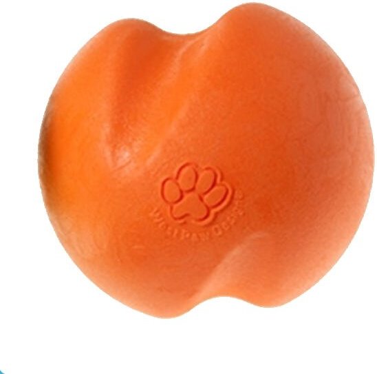 West Paw Zogoflex Jive Dog Toy, Tangerine, Mini slide 1 of 3