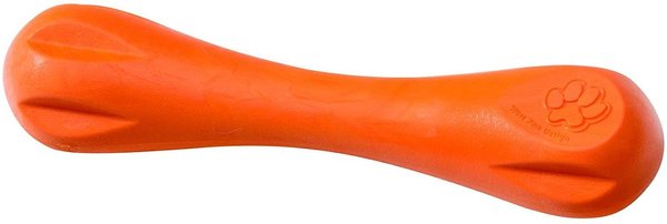 West Paw Zogoflex Hurley Tough Dog Chew Toy, Tangerine, Mini slide 1 of 10