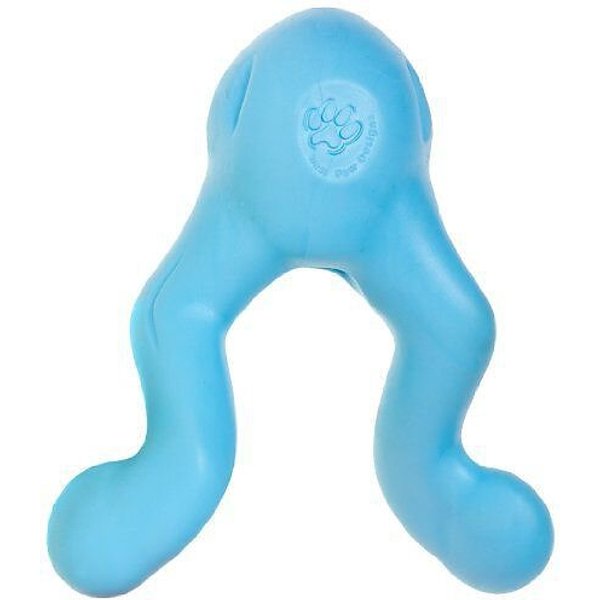 WEST PAW Zogoflex Tizzi Treat Dispensing Dog Chew Toy, Aqua Blue, Large ...