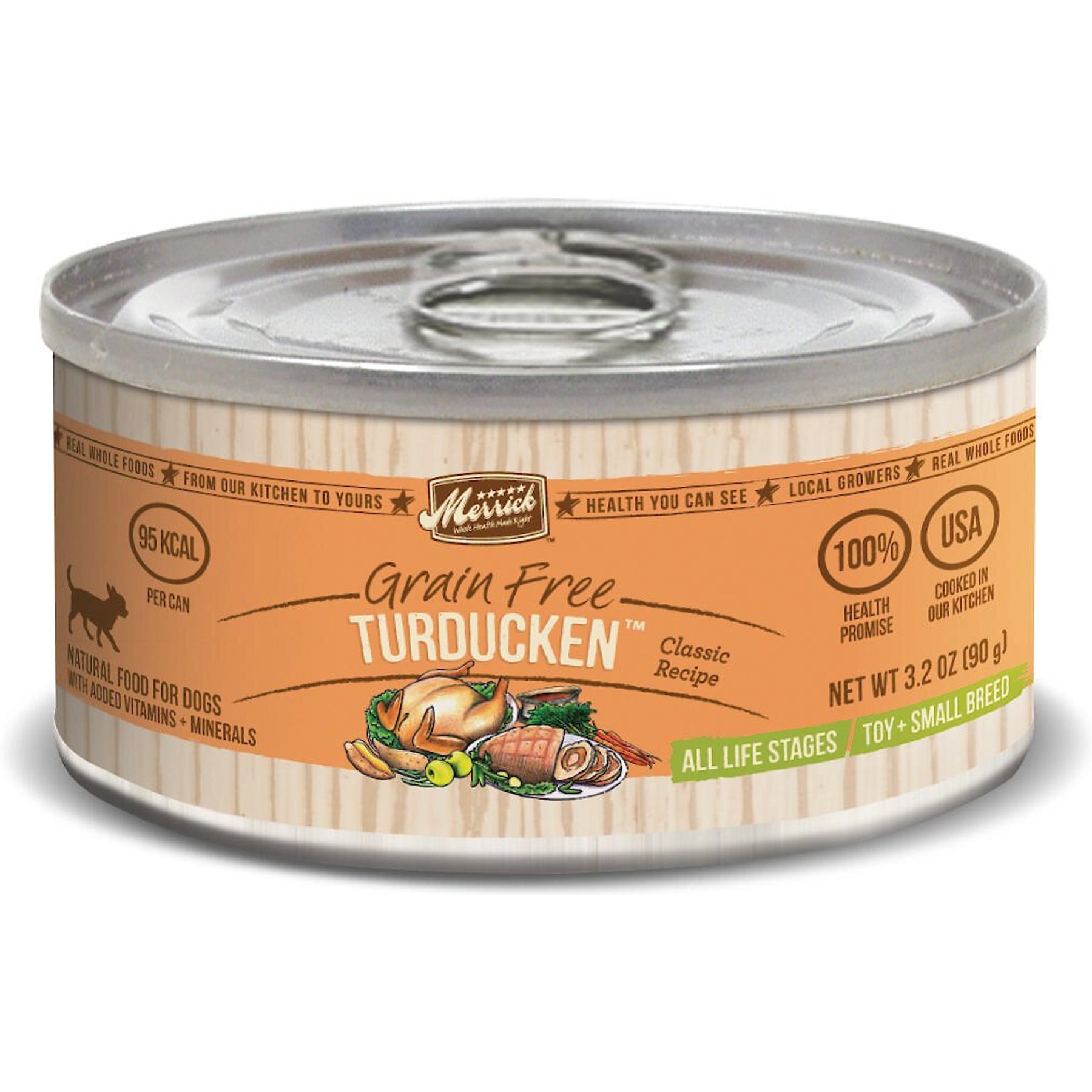 MERRICK Grain Free Wet Dog Food Turducken 12.7 oz can case of 12 Chewy