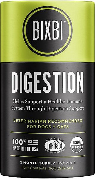 BIXBI Organic Pet Superfood Digestion Daily Dog & Cat Supplement, 2.12-oz jar slide 1 of 6