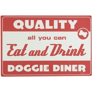 ORE Pet Lucky Diner Placemat, Red