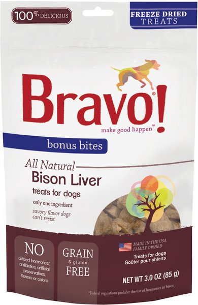 bison liver dog treats