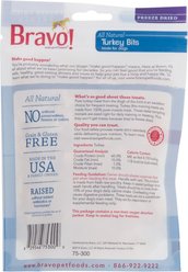 Bravo! Training Treats Turkey Bits Freeze-Dried Dog Treats, 2.5-oz bag slide 2 of 5