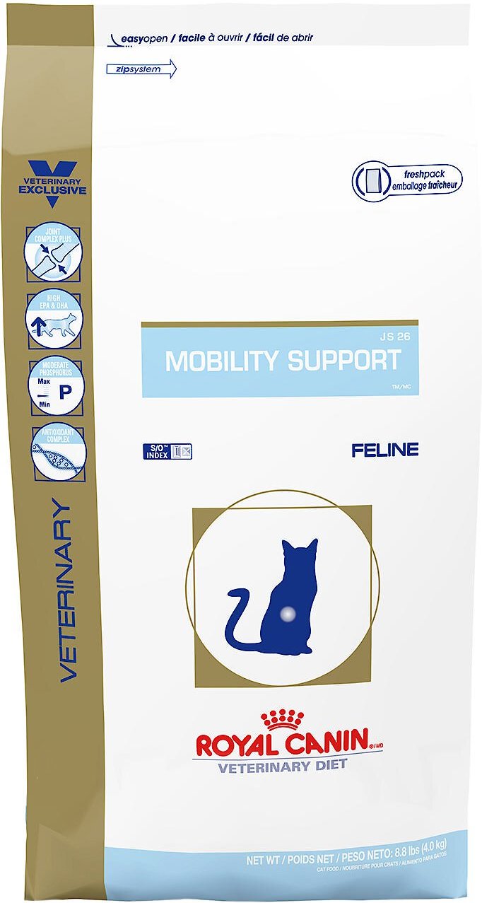 Peer klem Tether ROYAL CANIN VETERINARY DIET Mobility Support JS 26 Dry Cat Food, 8.8-lb bag  - Chewy.com