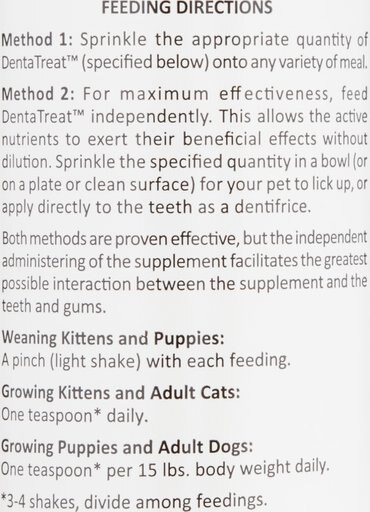 Wysong DentaTreat Dog & Cat Food Supplement, 9-oz bottle