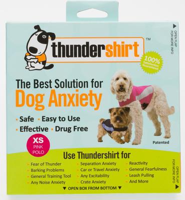 Show full view: ThunderShirt Polo Anxiety Vest for Dogs, Pink, X-Small slide 3 of 7