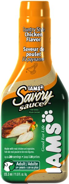 Discontinued IAMS Savory Sauce Country Style Chicken Flavor Adult Dog Food Topper 11 oz bottle Chewy