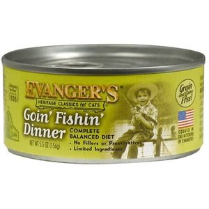 Evanger's Classic Recipes Goin' Fishin' Dinner Grain-Free Canned Cat Food, 5.5-oz, case of 24