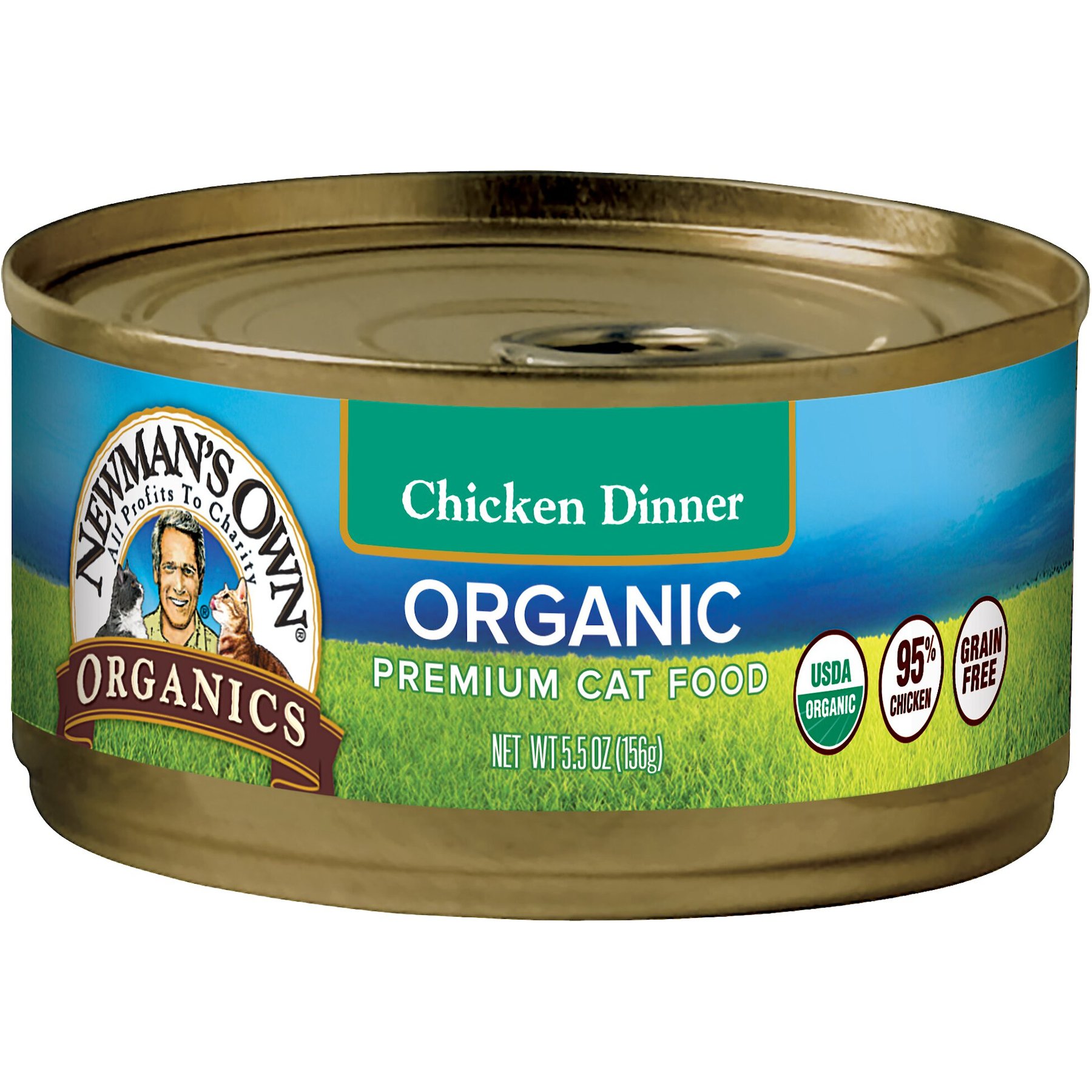 Discontinued NEWMAN S OWN Organic Grain Free 95 Chicken Dinner Canned Cat Food 3 oz case of 24 Chewy