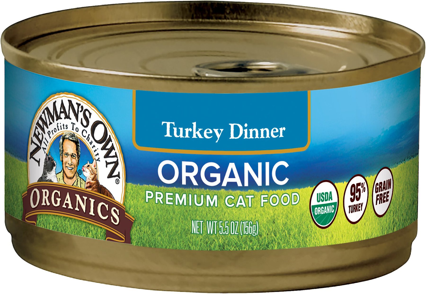 newman's own organic turkey cat food