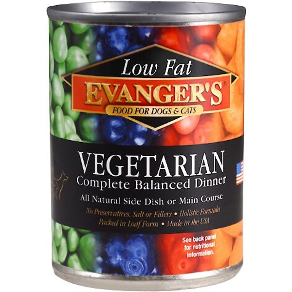 EVANGER'S Low Fat Vegetarian Dinner Canned Dog & Cat Food, 12.8oz