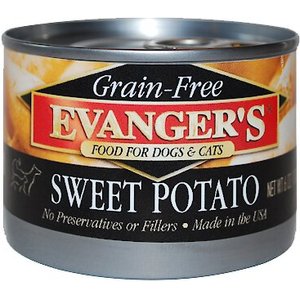Evanger's Grain-Free Sweet Potato Canned Dog & Cat Food Supplement, 6-oz, case of 24