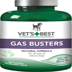 Vet's Best Gas Busters Chewable Tablets Digestive Supplement for Dogs, 90 count