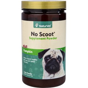 NaturVet No Scoot Plus Pumpkin Powder Digestive Supplement for Dogs, 155g bottle