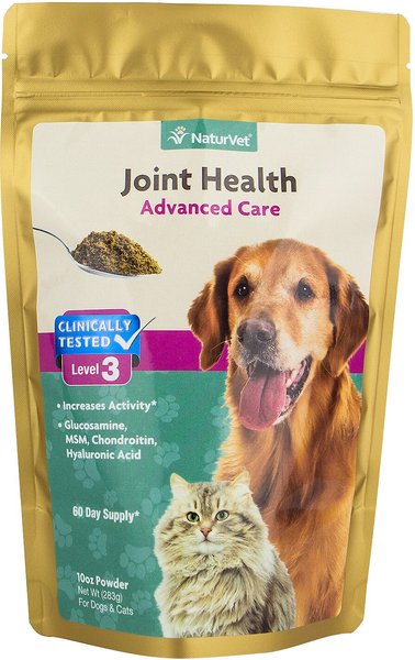 NaturVet Joint Health Advanced Care Powder Joint Supplement for Cats & Dogs, 10-oz bag slide 1 of 2