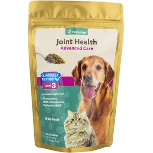 NaturVet Joint Health Advanced Care Powder Joint Supplement for Cats & Dogs, 10-oz bag