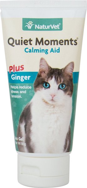 NaturVet Quiet Moments Calming Aid Plus Ginger Cat Gel