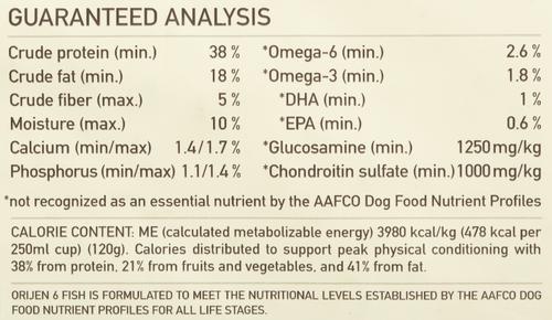 Show full view: ORIJEN 6 Fish Grain-Free Formula Dry Dog Food, 28.6-lb bag slide 5 of 10