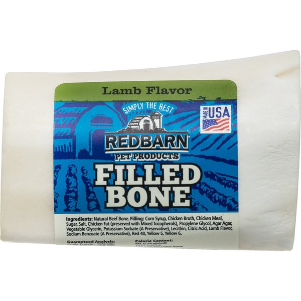 REDBARN Small Cheese n' Bacon Filled Bones Dog Treats, 2 count - Chewy.com