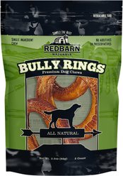 Redbarn Premium Naturals Bully Ring Dog Treats, 3 count