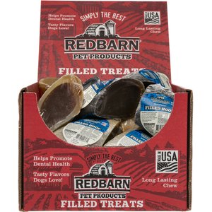 Redbarn Beef Filled Cow Hooves Dog Treats, Case of 25