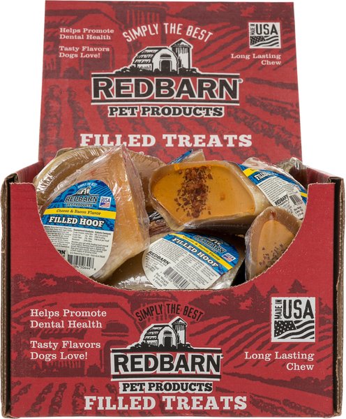 Redbarn Cheese n' Bacon Filled Cow Hooves Dog Treats, Case of 25 slide 1 of 5